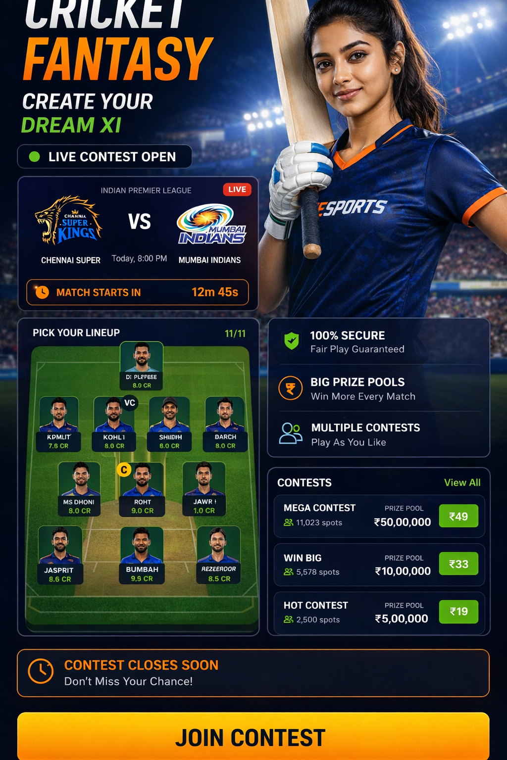COME TO WIN football fantasy visual